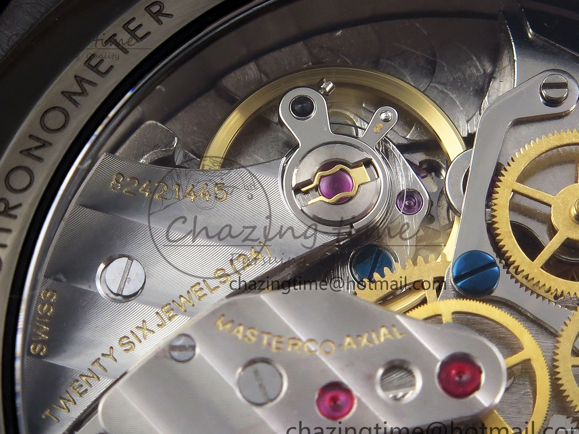 0422 Speedmaster Black Benom PVD Saturn RMF Best Edition on PVD Bracelet Lemania HW StreetReady 7726